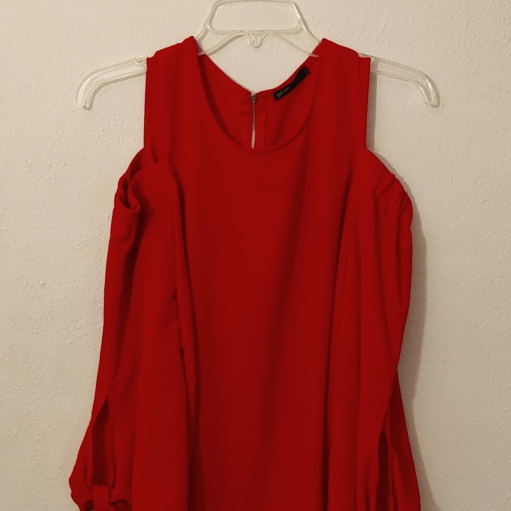 Gibson Women's Size Medium Cold Shoulder Tunic